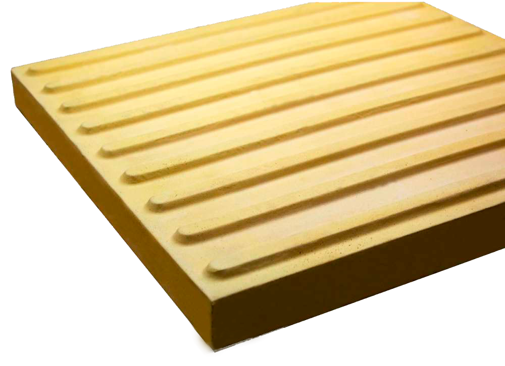 Тактильная плитка желтая 500х500х80